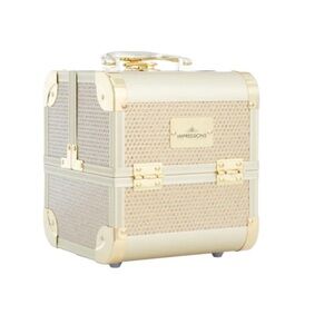 Impressions mini make up Case gold  5”X7.5”X8”